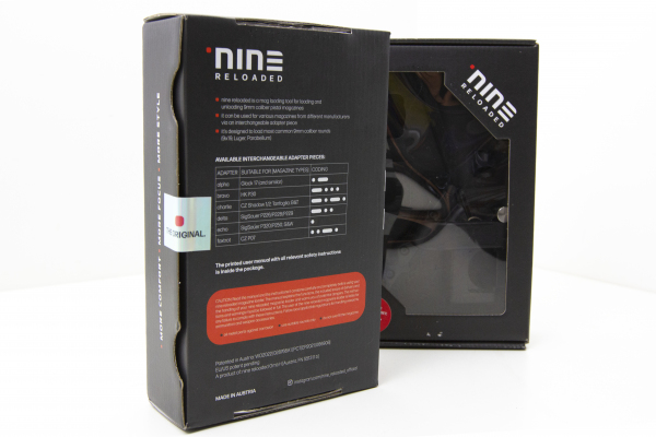 Nine Reloaded Mag loader Set inkl. Glock Magazin Adapter